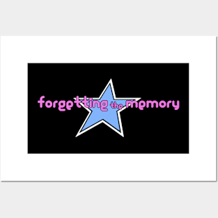 Forgetting The Memory - blue star Posters and Art